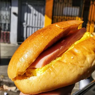 Ham and egg