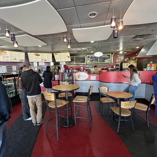 customers at the counter