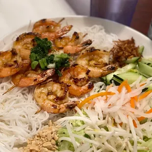 Vermicelli shrimp bowl