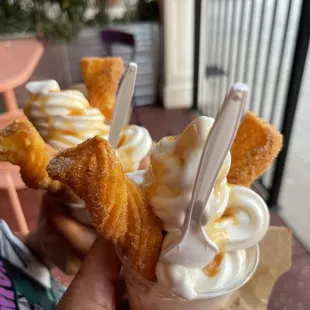 churro vanilla ice cream.
