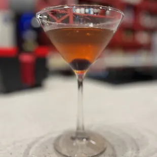 The famous Anejo Manhattan