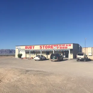 A general store with dining inside