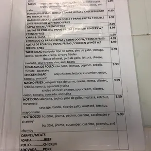 Menu part 2!