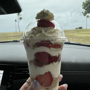 Strawberry and Shortbread Parfait
