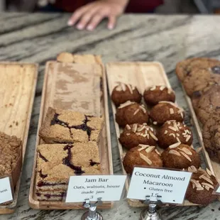 The baked goods looked amazing, I tried the coffee cake, delicious!!
