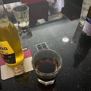 Ice cold beer and jager!