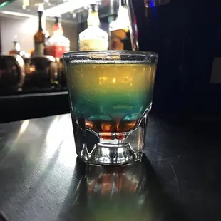 Yellow, green, red stop light shot