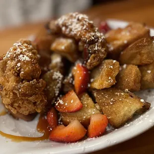 Sweet Heat Chicken &amp; French Toast Bites were absolutely incredible!!