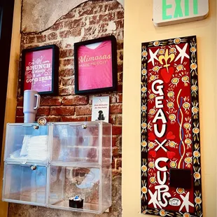 Wall where the entrance is