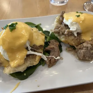 Eggs Cochon Benedict