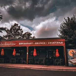 View from the parking lot