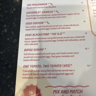 Eggs Cochon Benedict