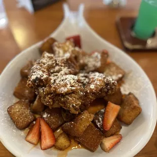 I 100% recommend the Sweet Heat Chicken &amp; French Toast Bites! So good!! The perfect balance of savory and sweet.