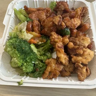 2. Any 2 Entree with 1 Side Combo.  Thai Chicken, Chili Chicken, Steamed Vegetables