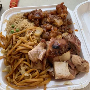 Mango chicken, grilled chicken