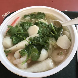 Seafood noodle soup. Love it.