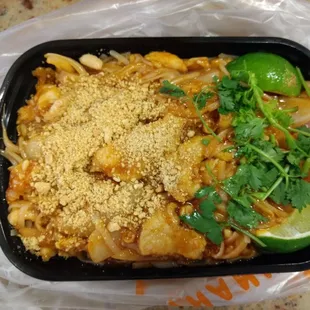 Chicken pad Thai (made to order), $8.99