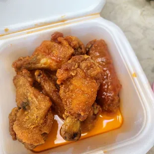 chicken wings in a container