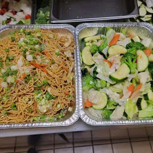 a variety of food items