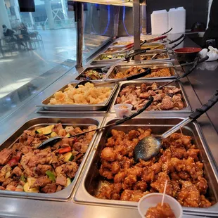 Build you own combo plates with many varieties thai foods