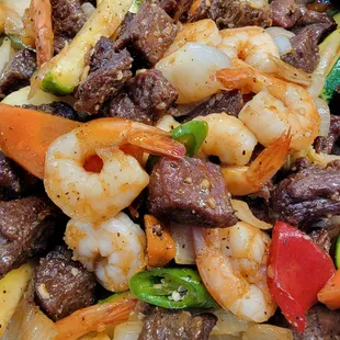 Bangkok Steak &amp; shrimp 
It s  booming taste.