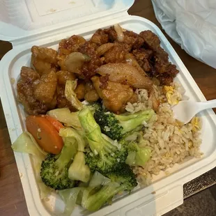 Bang bang &amp; mango chicken