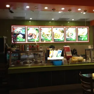 the interior of a restaurant