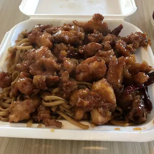 Bang bang chicken with noodles