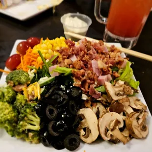 Dinner@Ruby Tuesday; 8/30/2024.AYCE Soup &amp; Salad Bar 4me,which I usually only go 1 time 2da Salad Bar! Lol!Portuguese Bean Soup.So much Food