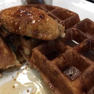 Chicken and Waffles Breakfast