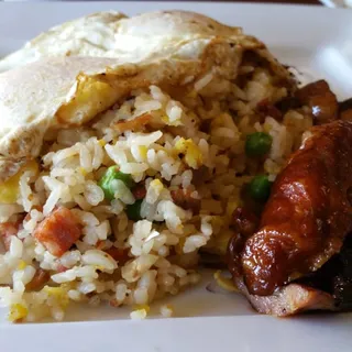 Fried Rice and Eggs Breakfast