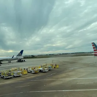 Sitting at the window while we wait for our food