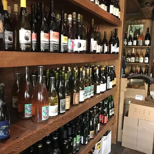 The whites and rosés ..... in the back are the bubbles.