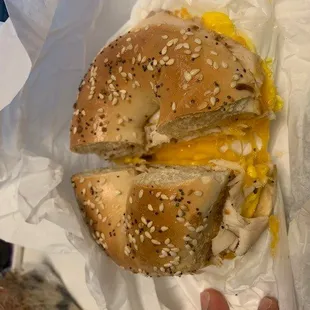 Breakfast Bagel Sammich