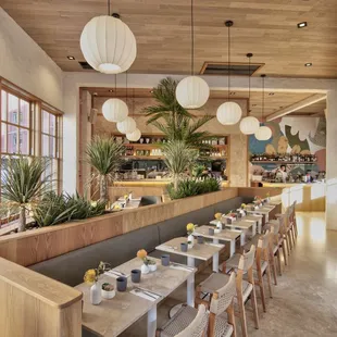 the dining area