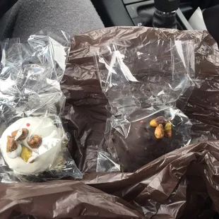 Pistachio truffle cake