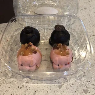 Maple bacon and pistachio truffles