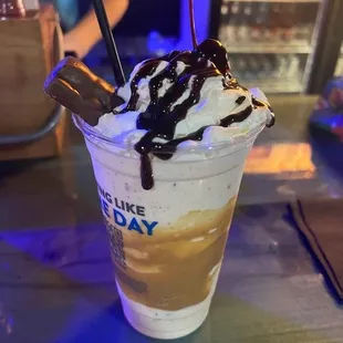 This boozy milkshake will knock you off of your feet with its creamy and delicious taste. Spiked with Screwball whiskey.