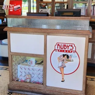 Entry decor   50's diner yes please