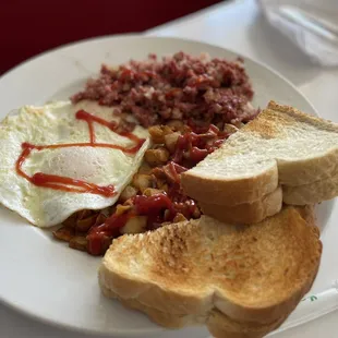 Eggs and Deluxe Corned Beef Hash &amp; Eggs