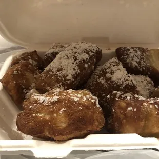 Hot Beignets and Maple sauce