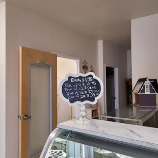 a display of chocolates