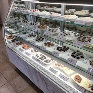 a display of chocolates