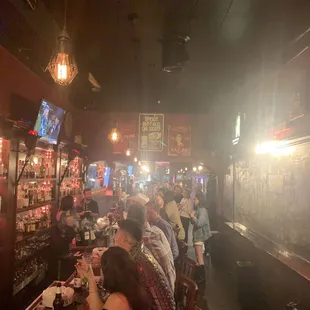 a crowded bar