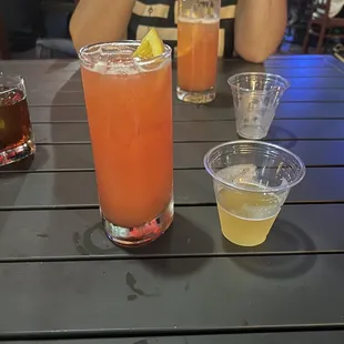 Ruby&apos;s elixir &amp; a green tea shot