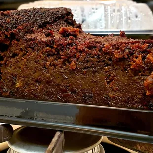 Side view of Rum Raisin Cake