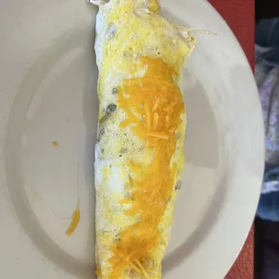 an omelet on a plate