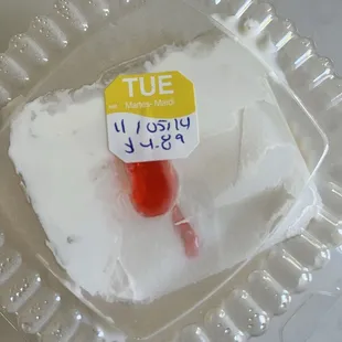 Made on Tuesday, sell by following Tuesday, $4.89.