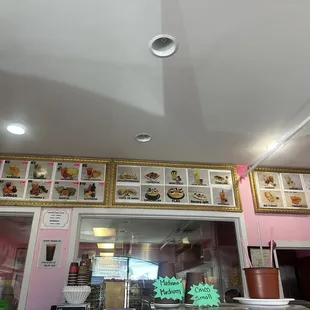 Juice &amp; snack menu