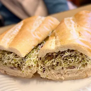 Tuna on a French roll